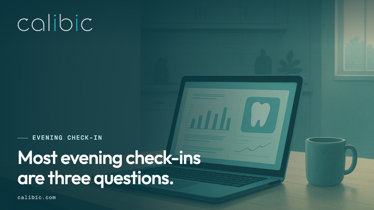Most evening check-ins are three simple questions