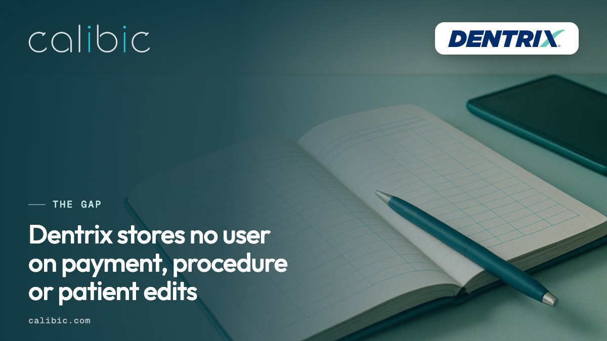 Dentrix cannot say who edited a payment.