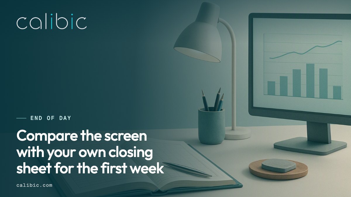 Check End of Day against your closing sheet.