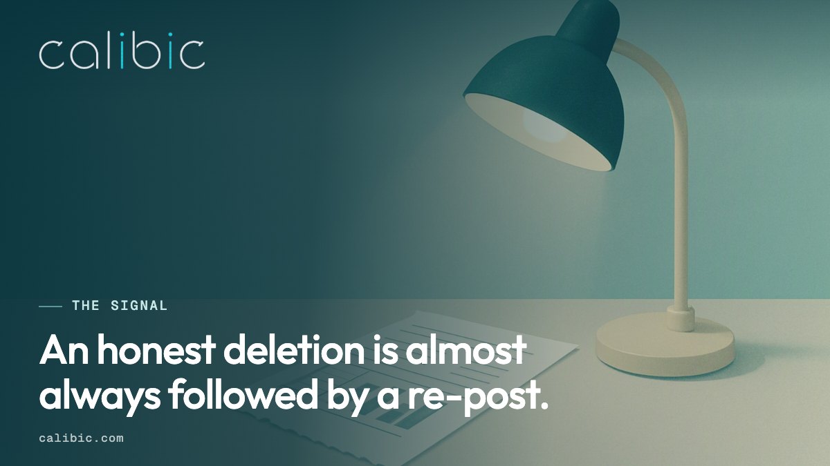 An honest payment deletion is usually followed by a re-post