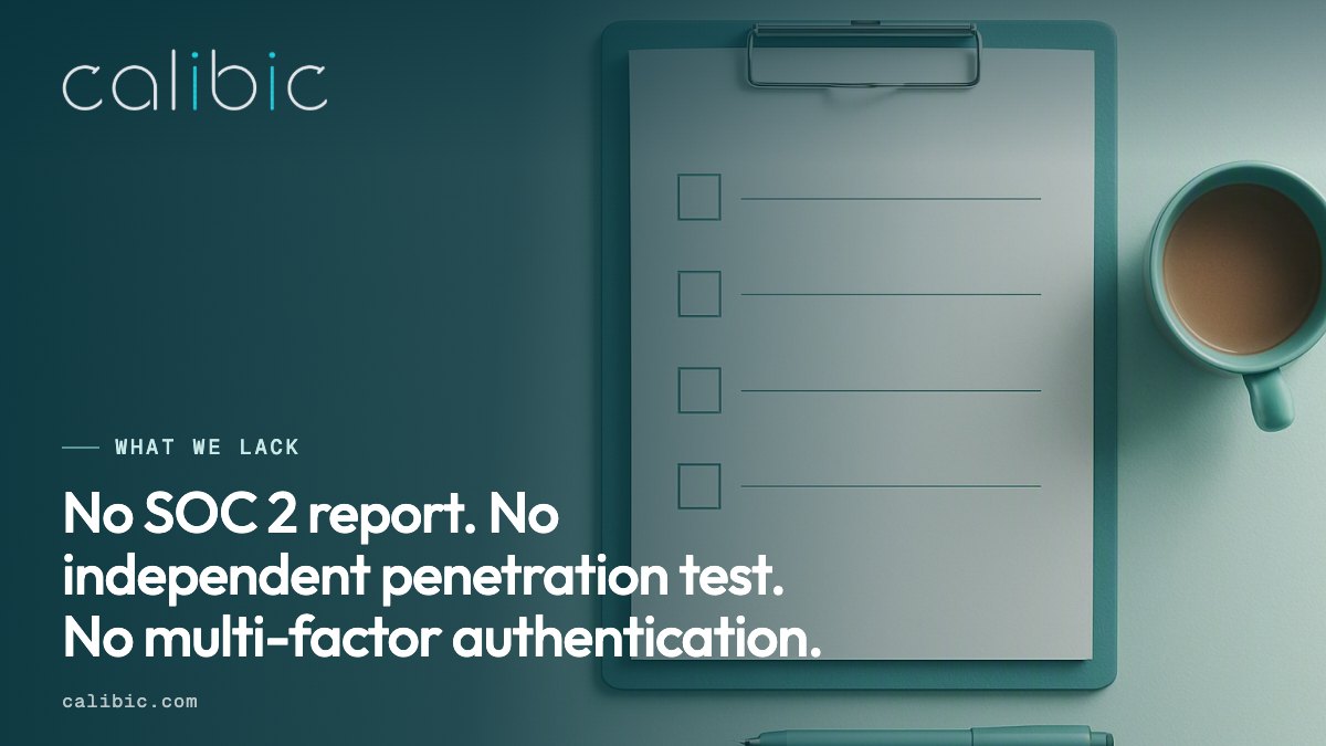 The security gaps are listed plainly