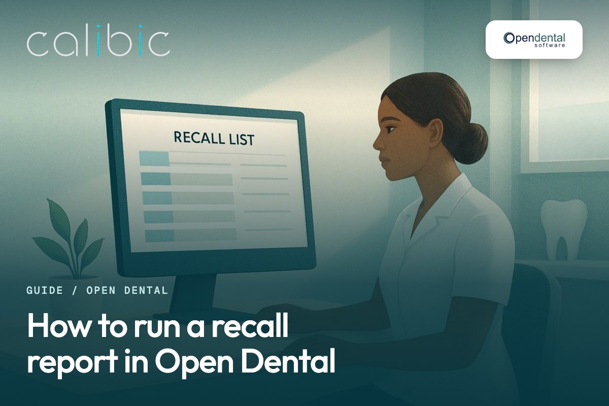 How to run a recall report in Open Dental