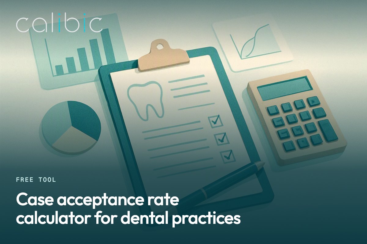 Case acceptance rate calculator for dental practices