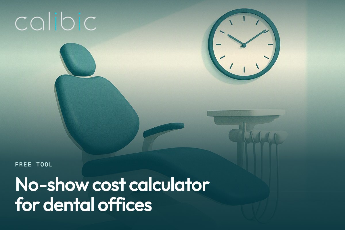 No-show cost calculator for dental offices